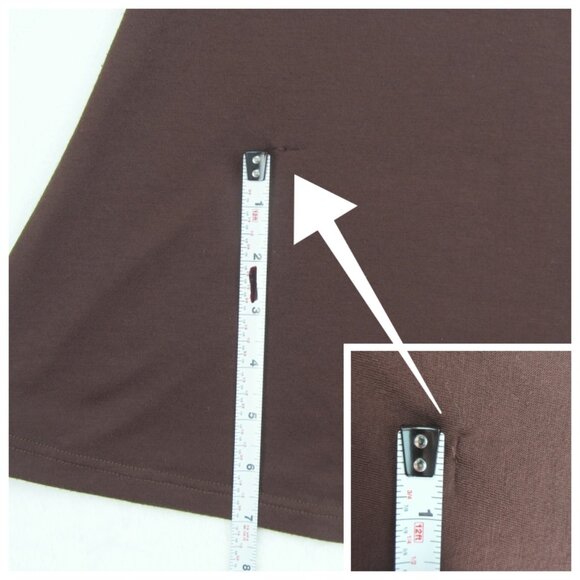 Tropical Honey Sleeveless Tunic Coverup with Zebra Trim Size S Brown - Picture 7 of 7